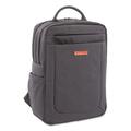 Lindsey&Aposs Luggage Cadence 2 Section Business Backpack for Laptops, Charcoal - 15.6 x 6 x 17 in. LI3758509